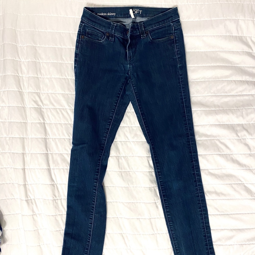 Ann Taylor LOFT Denim Modern Skinny Jeans 24/00P